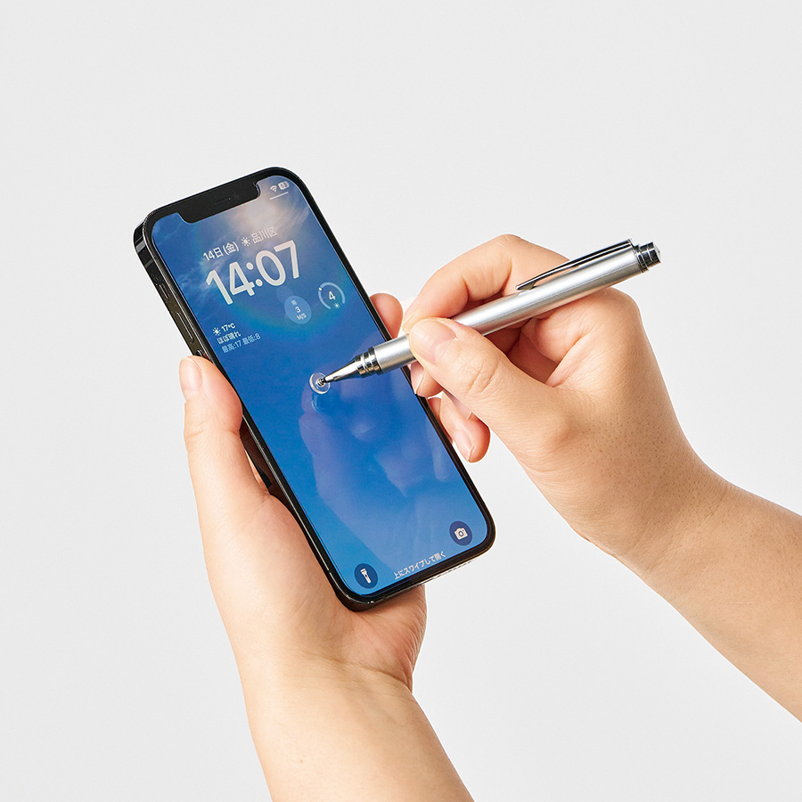 クリアディスク型タッチペン（再生ABS）