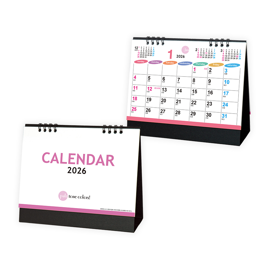 TF-0168-200卓上カレンダーペールトーンカラーズ大