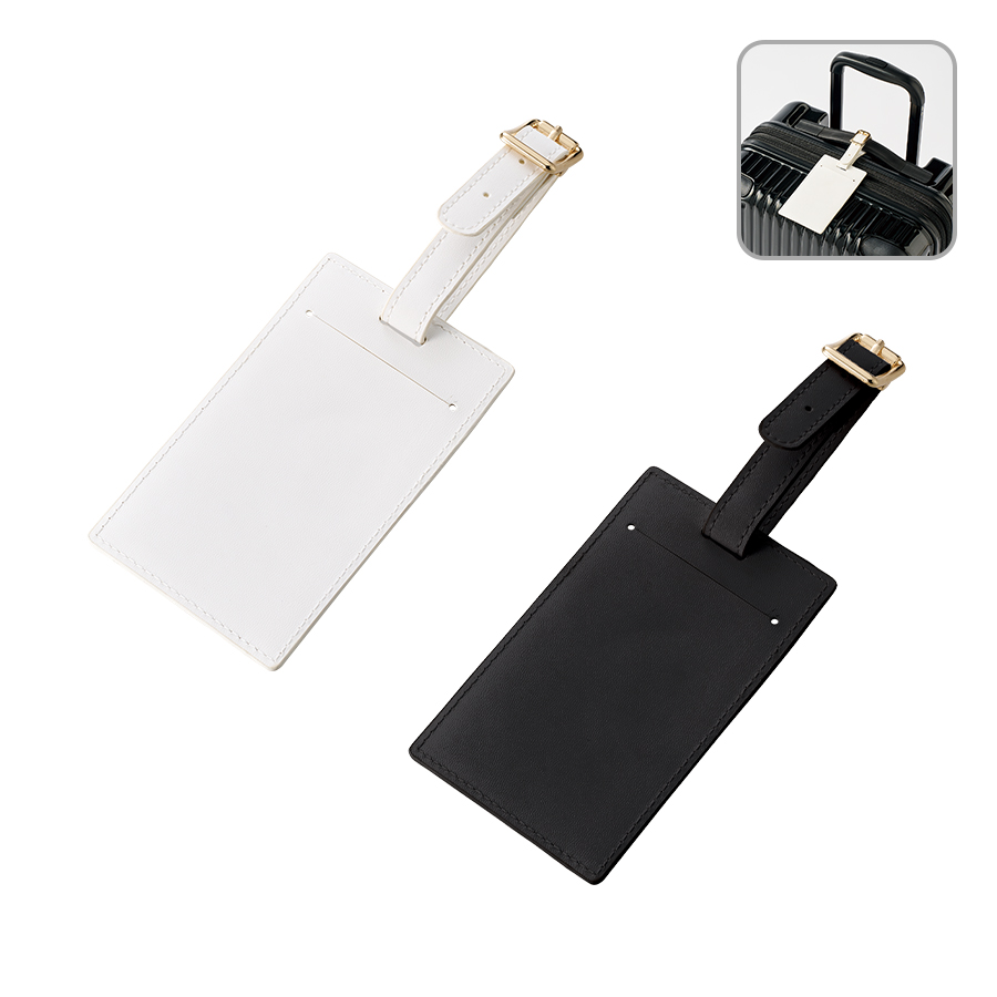 TF-0184全面印刷できる合皮ラゲッジタグ