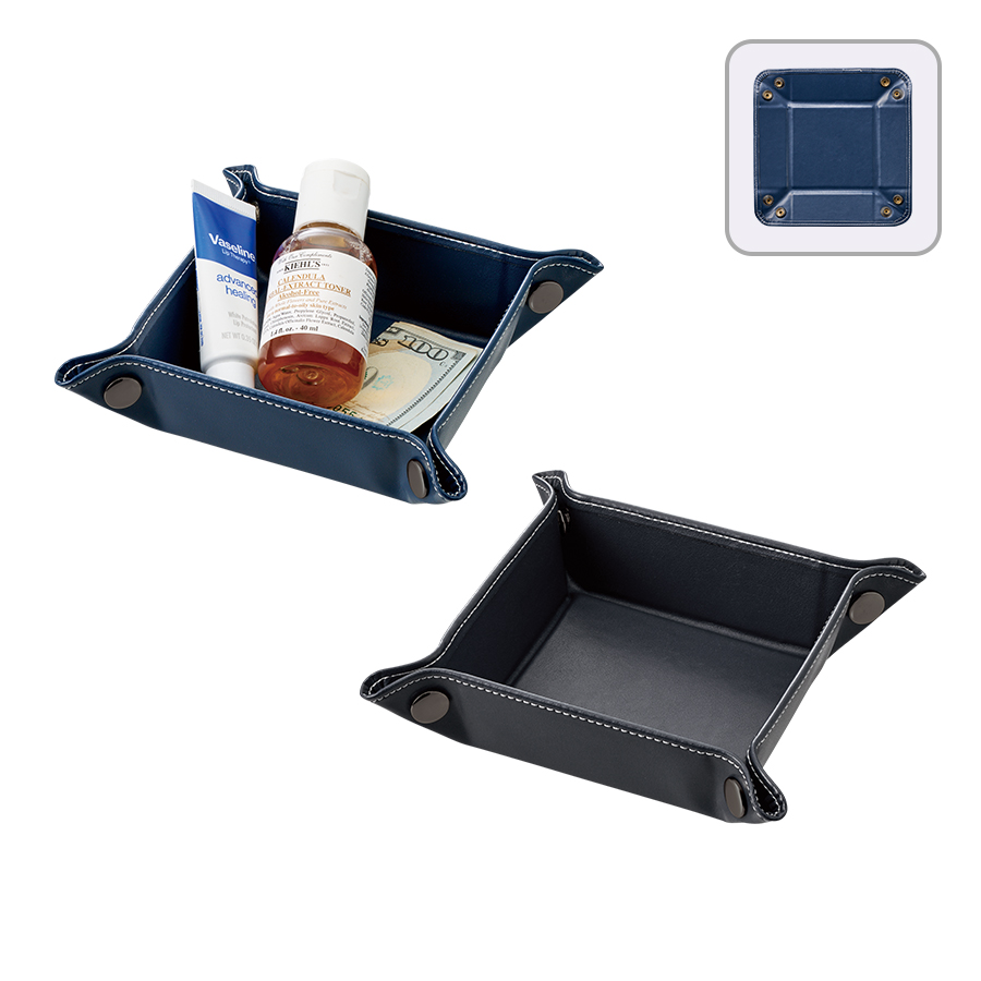 TF-0189レザースタイルボタントレイ