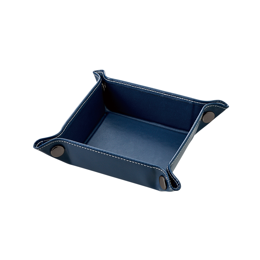 レザースタイルボタントレイ