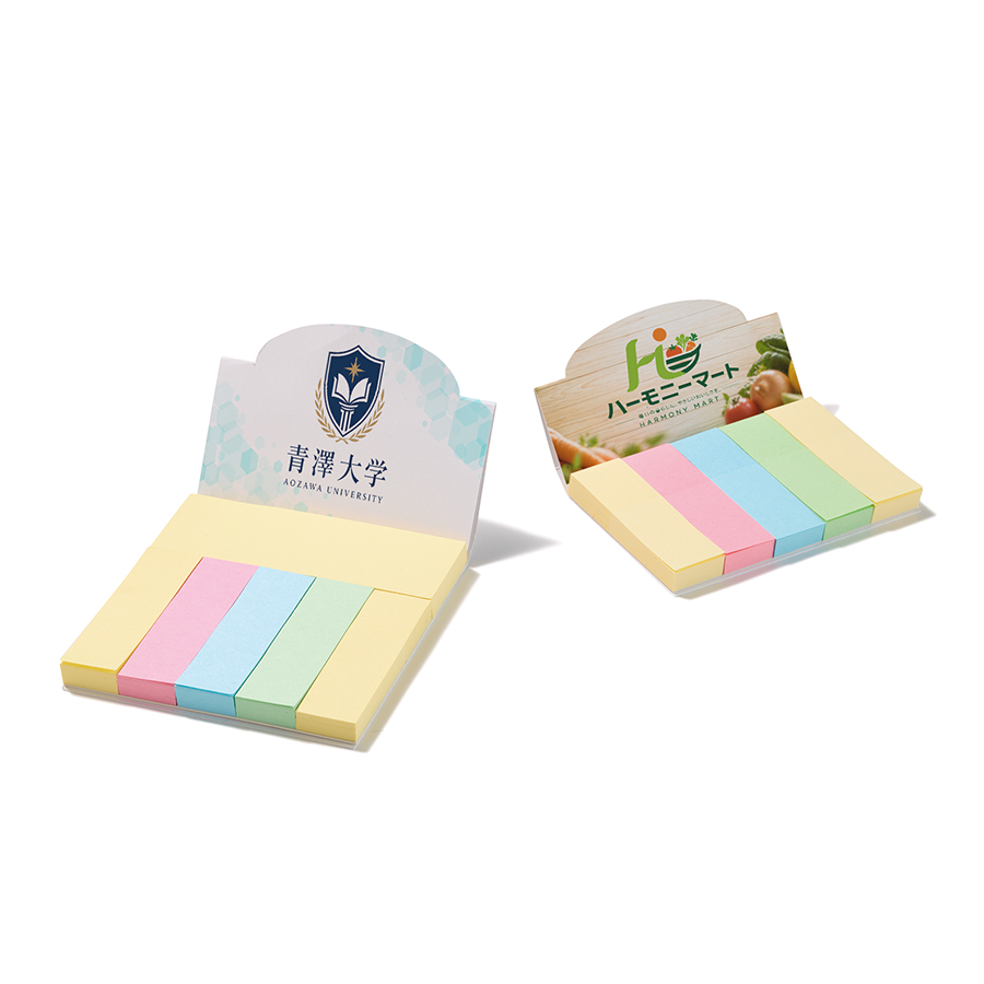 【プリント必須商品】カスタムデザイン付箋セット（M）　スタンド