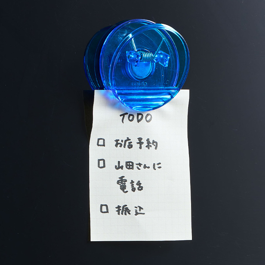 くっつくラウンドクリップ　クリア