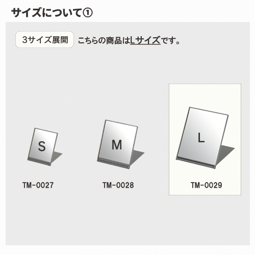 フロストスクエアミラー（L）
