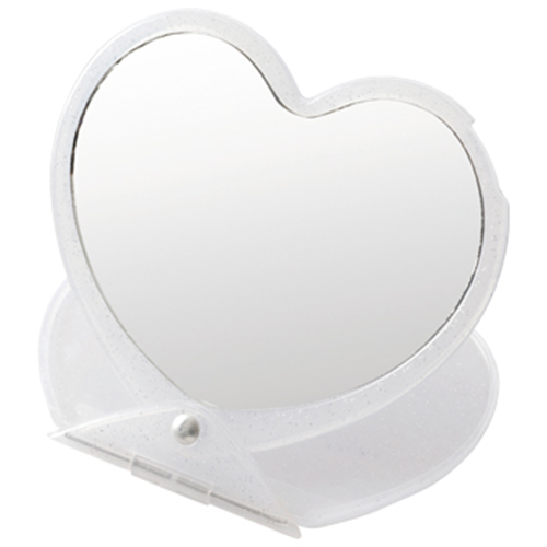 ラメ入りスライドミラー（ハート）