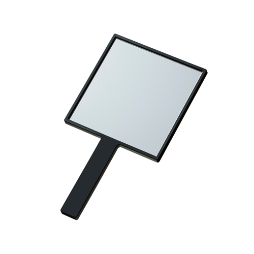 スクエアハンドミラー