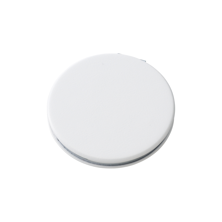 全面印刷できる合皮コンパクトミラー　ラウンド（両面対応）