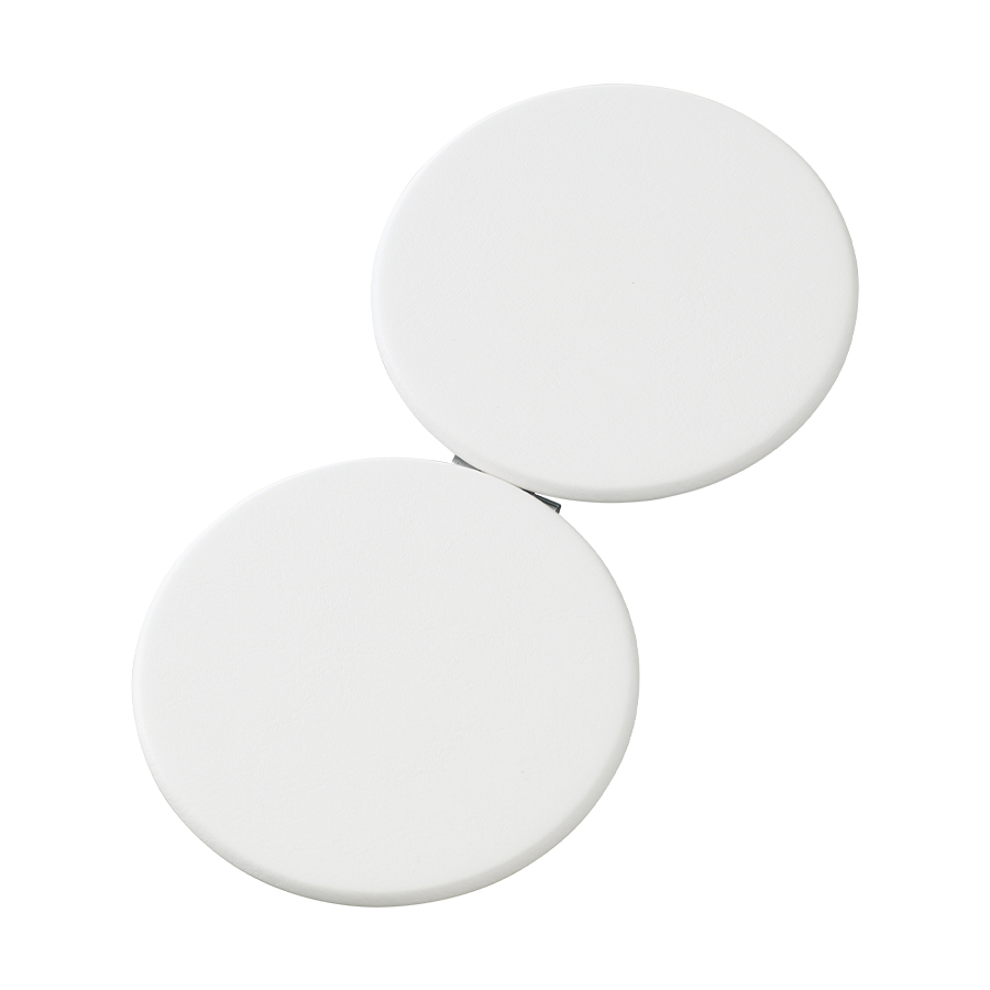 全面印刷できる合皮コンパクトミラー　ラウンド（両面対応）