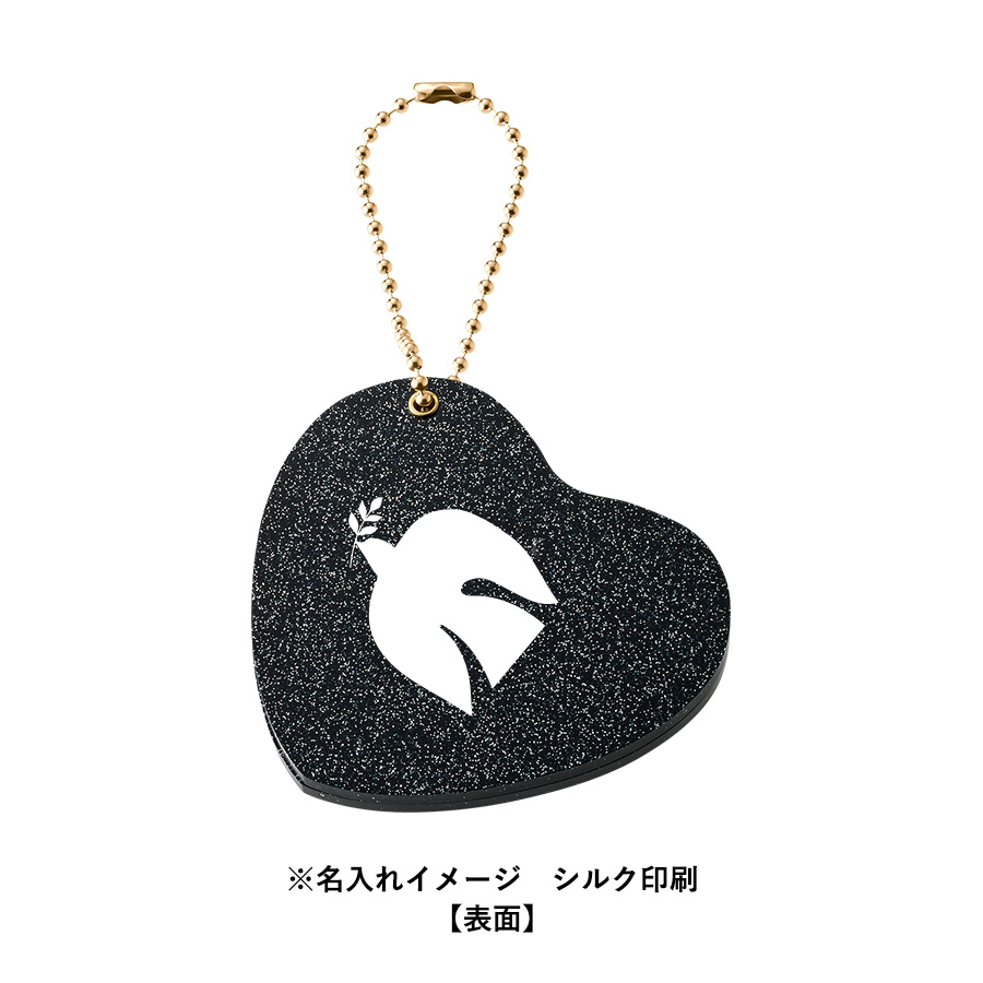 グリッタースライドミラー　ハート