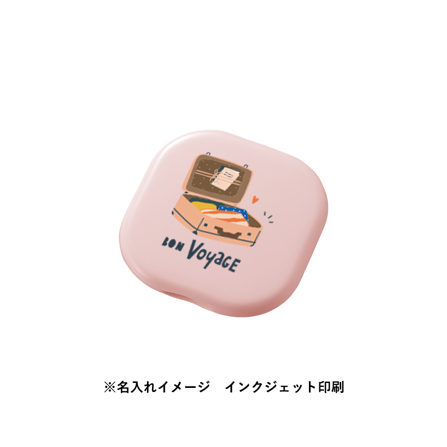 コーム付コンパクトミラー　スクエア