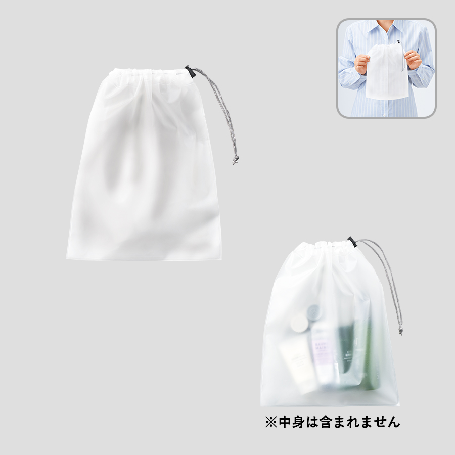 TP-0001-004EVA巾着（M）　クリア