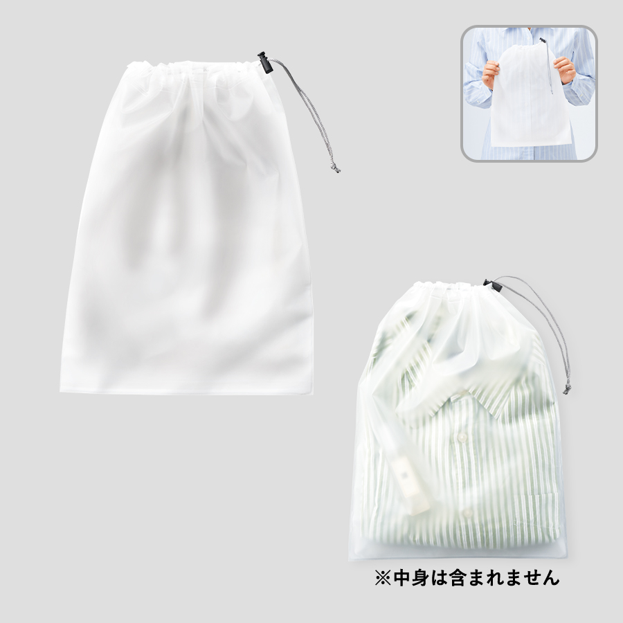 TP-0002-004EVA巾着（L）　クリア