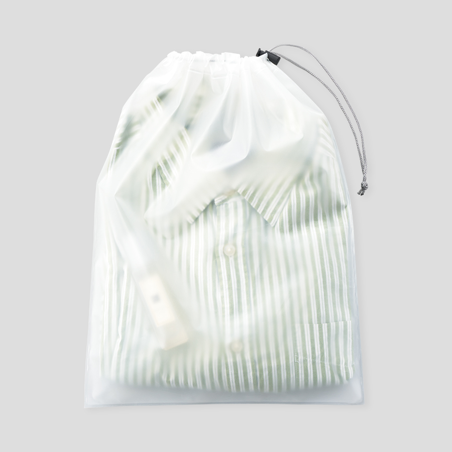 EVA巾着（L）　クリア