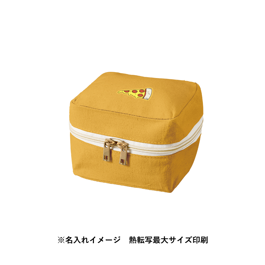 キャンバススクエアファスナーポーチ（S）