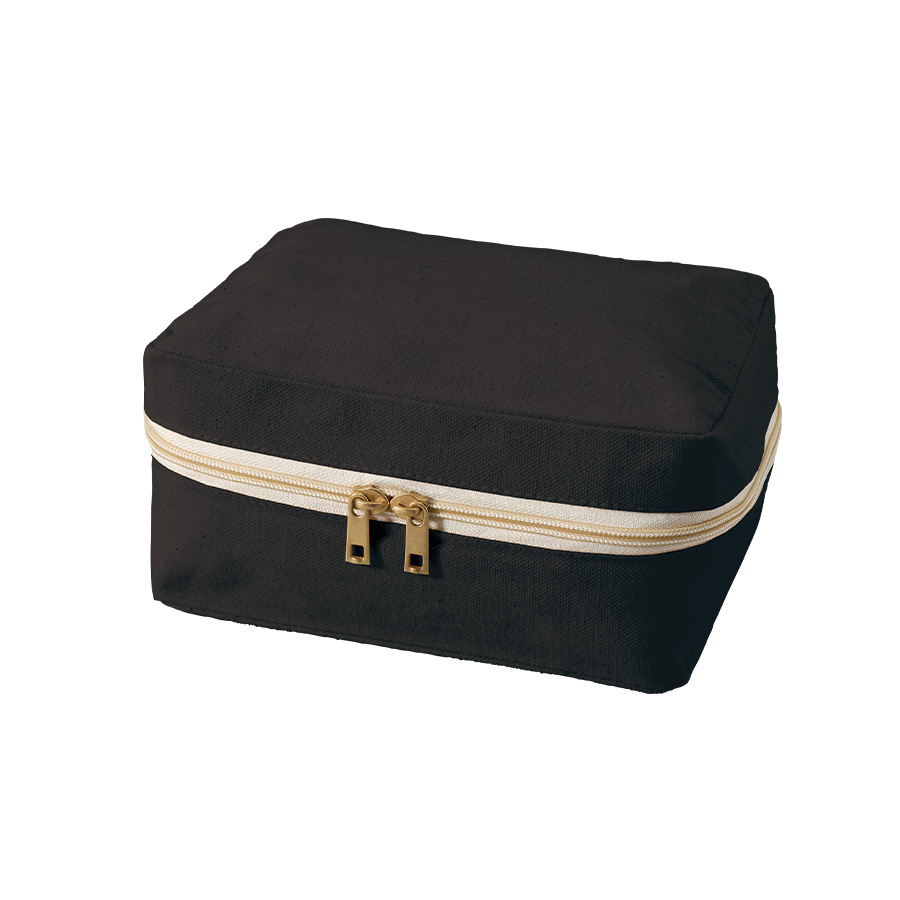 キャンバススクエアファスナーポーチ（M）