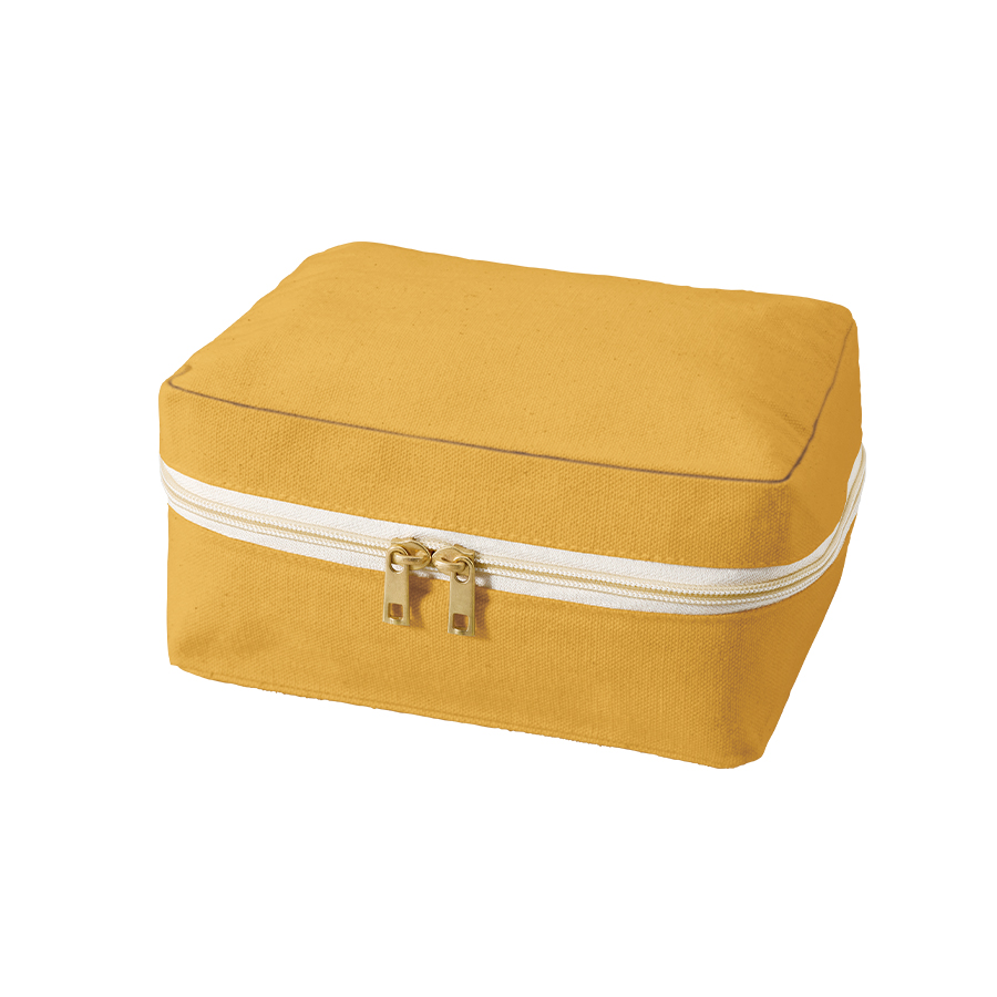 キャンバススクエアファスナーポーチ（M）