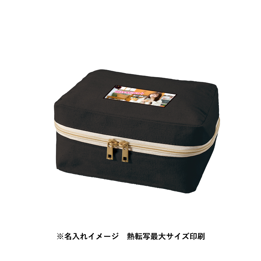 キャンバススクエアファスナーポーチ（M）