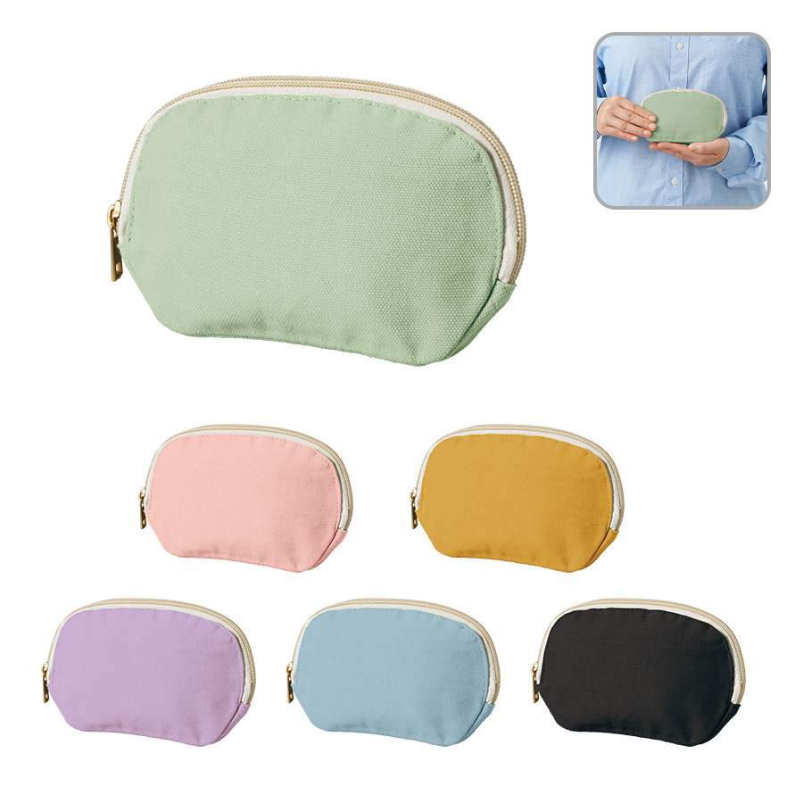 キャンバスラウンドティッシュポーチ（カラー：7種）