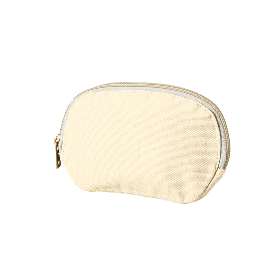 キャンバスラウンドティッシュポーチ　ナチュラル