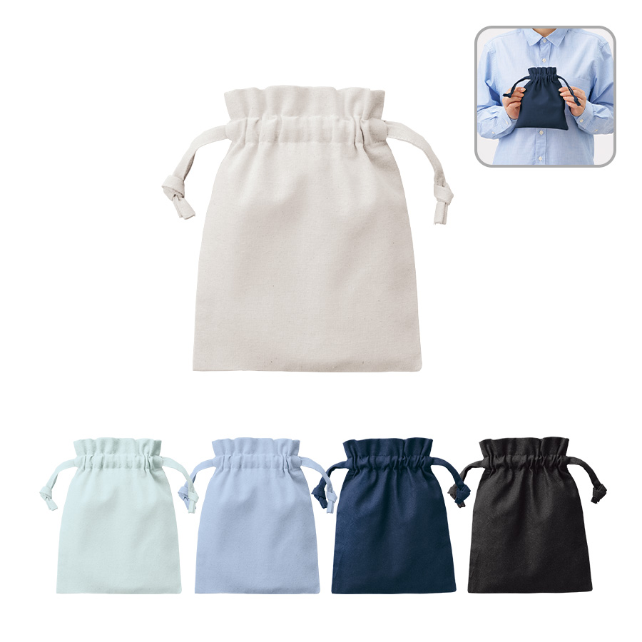 TP-0013厚手コットンフリル巾着（S）