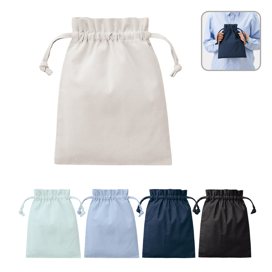 TP-0014厚手コットンフリル巾着（M）