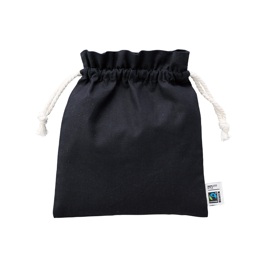 フェアトレードコットンフリル巾着（M）