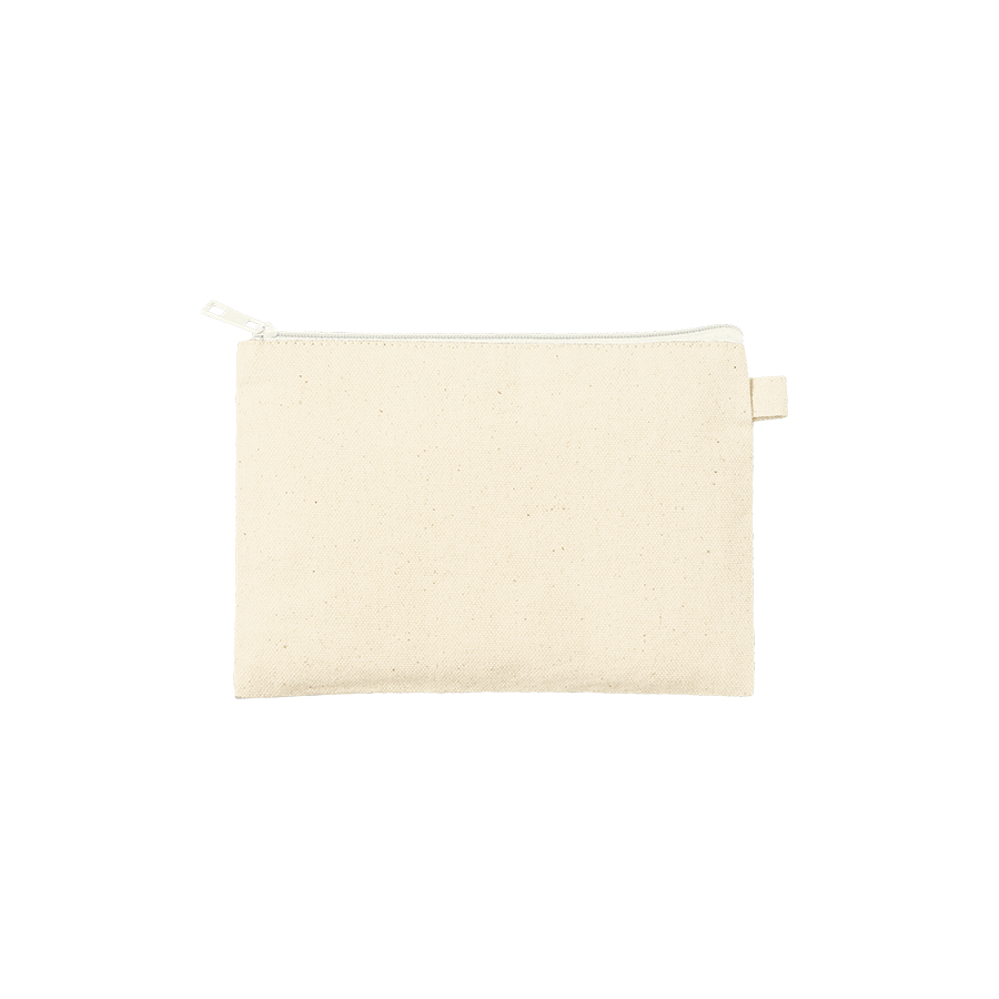 カラーファスナーキャンバスフラットポーチ（S）