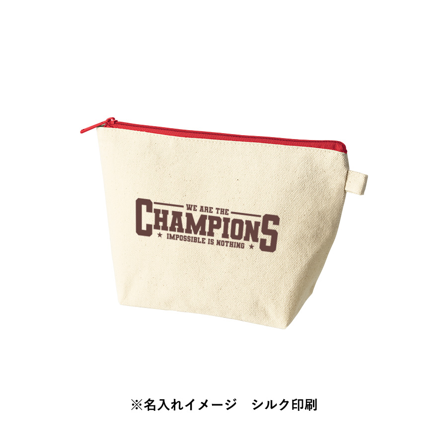 カラーファスナーキャンバスデイリーポーチ