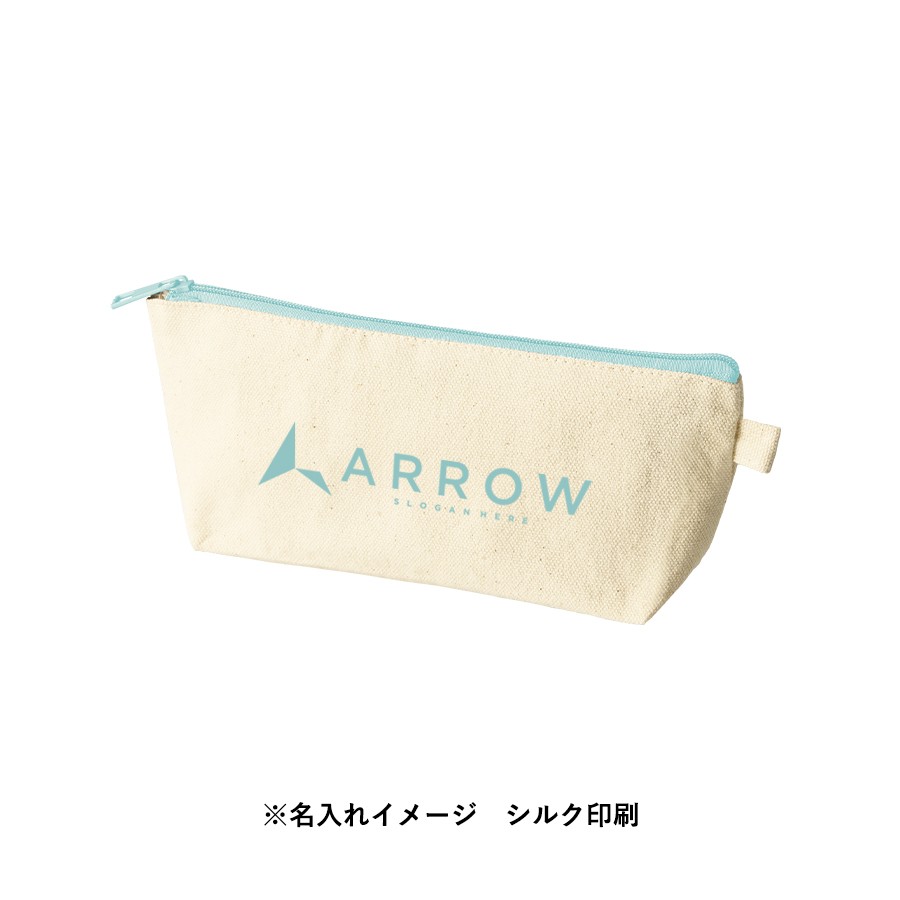 カラーファスナーキャンバスロングポーチ