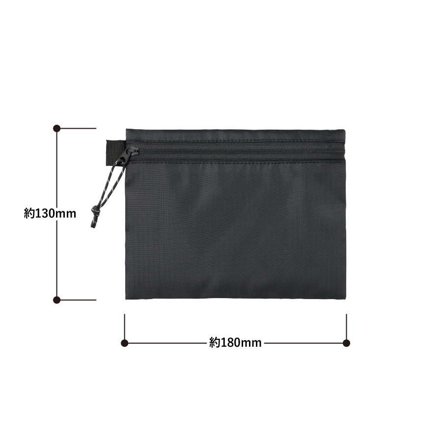 リップストップフラットポーチ（S）