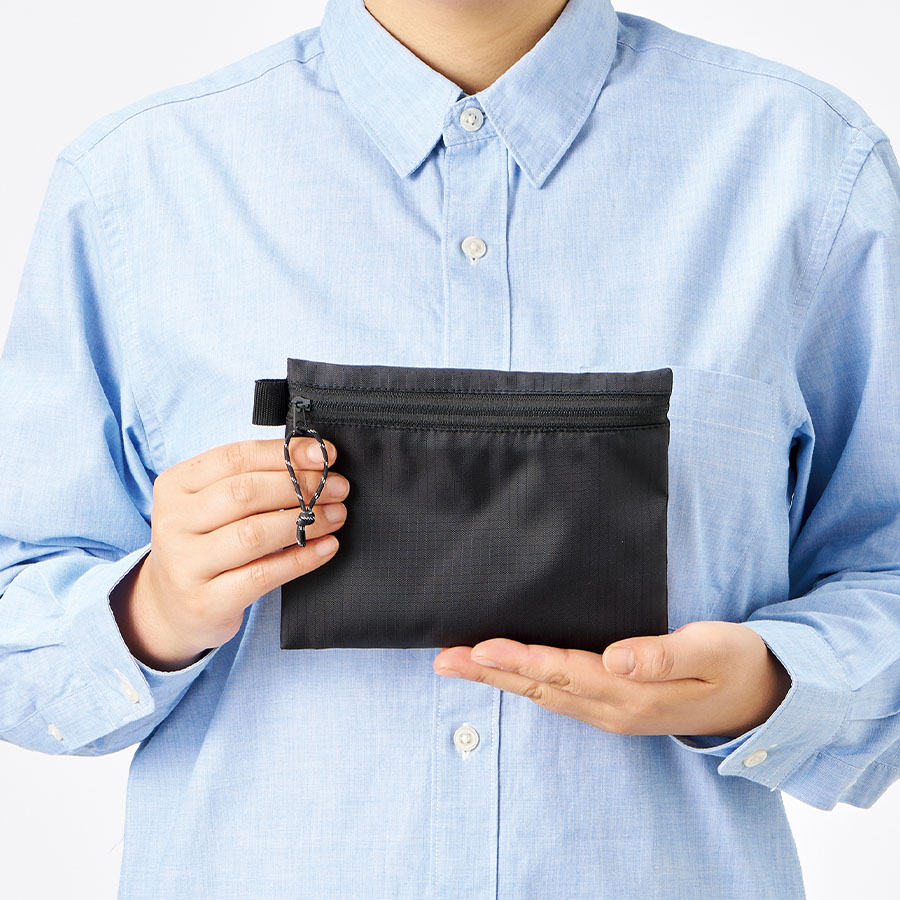 リップストップフラットポーチ（S）