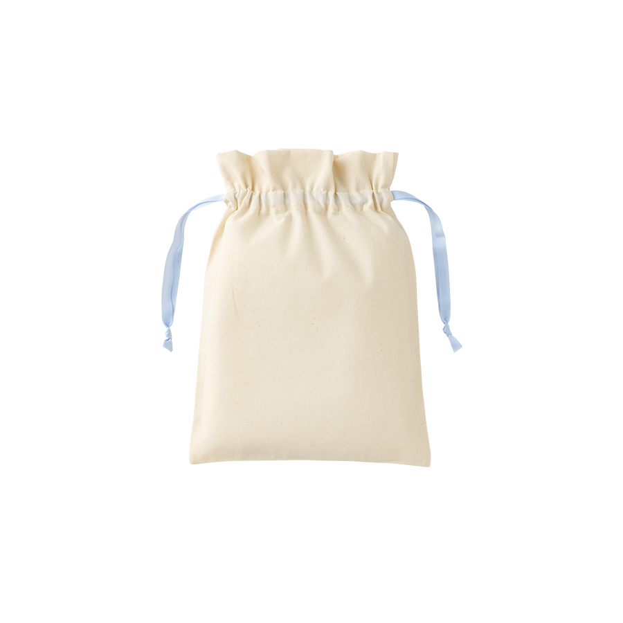 コットンカラーリボン巾着（M）