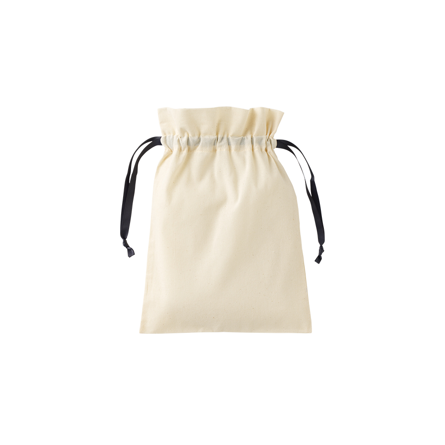 コットンカラーリボン巾着（M）