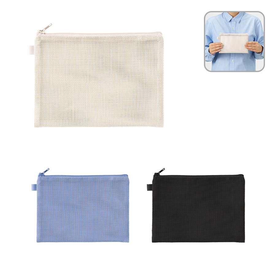 TP-0072ハードメッシュフラットポーチ（M）