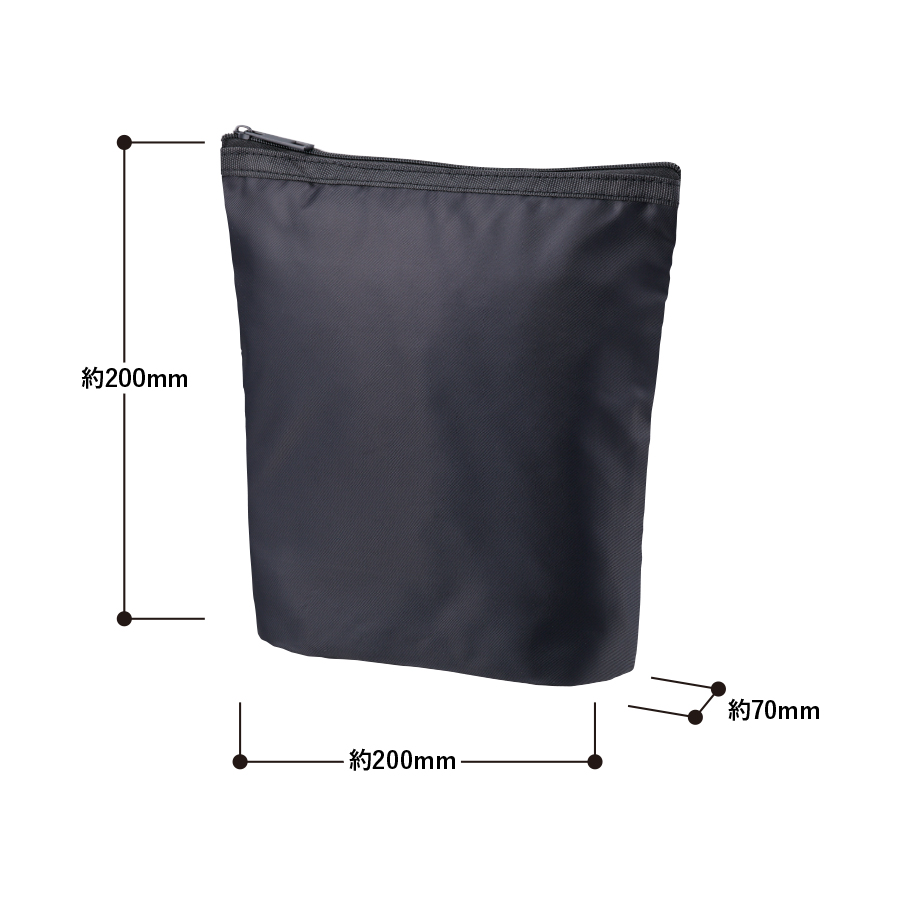 ライトクーラーガゼットマチ付ポーチ