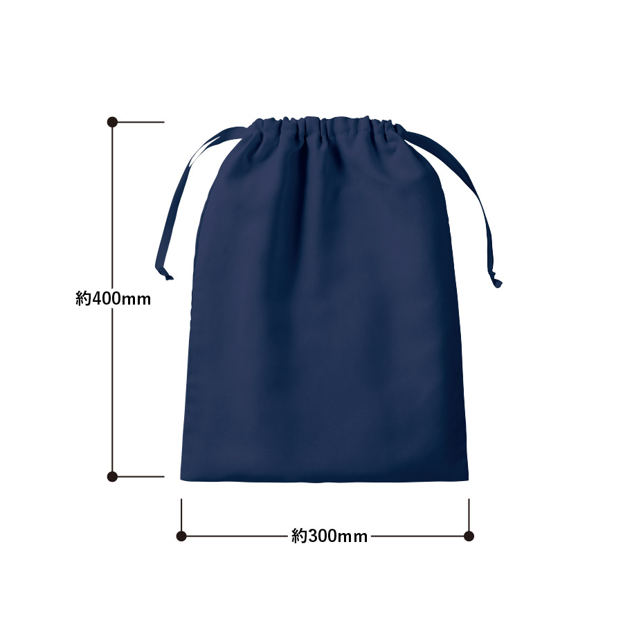 スウェード風巾着（L）