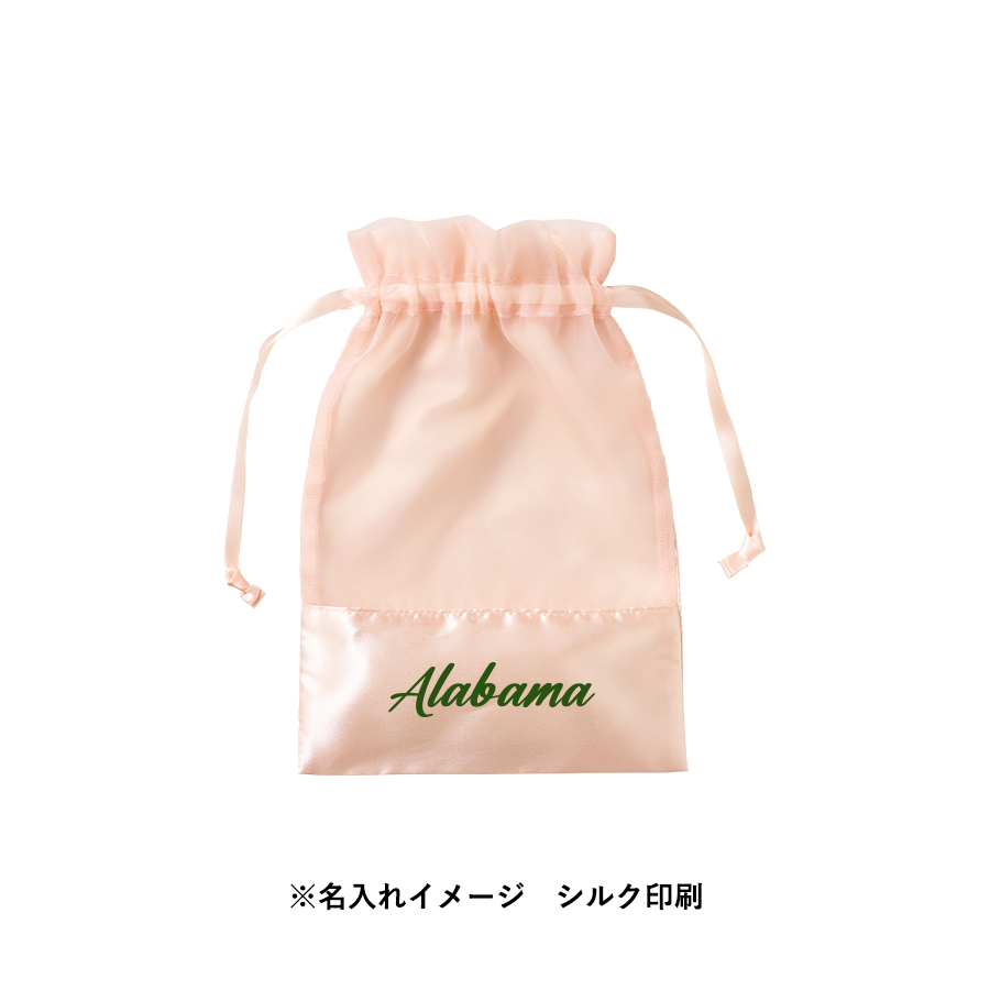 サテン＆オーガンジー巾着（M）