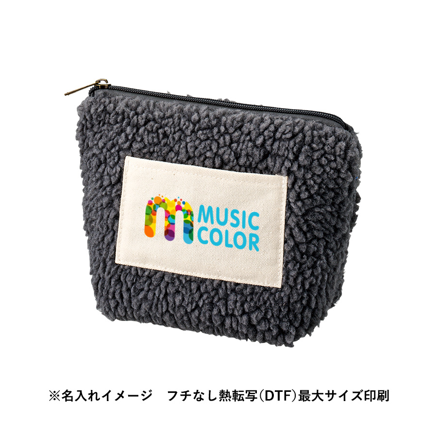 ボア＆キャンバスポケットデイリーポーチ