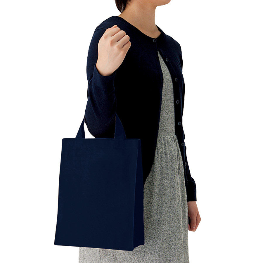 キャンバスカレッジトート（M）　ネイビー・ブラック