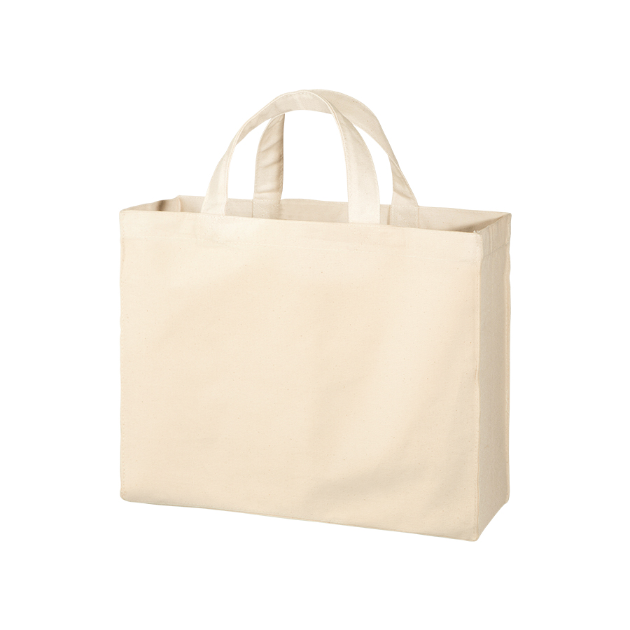 キャンバスカレッジトート（M）ワイド　ナチュラル