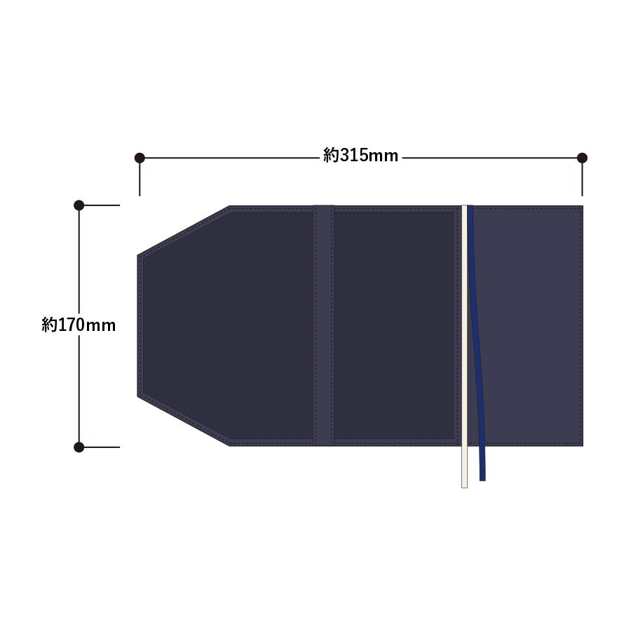 キャンバスブックカバー