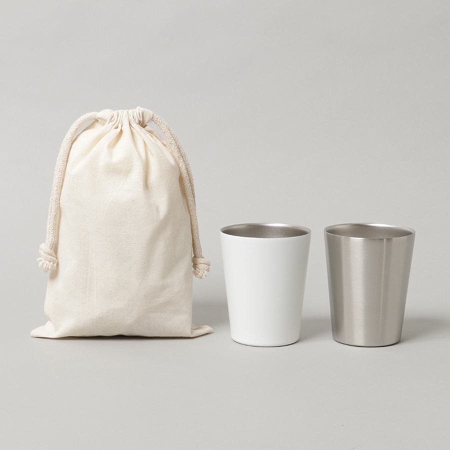 コットン巾着（M）　ナチュラル