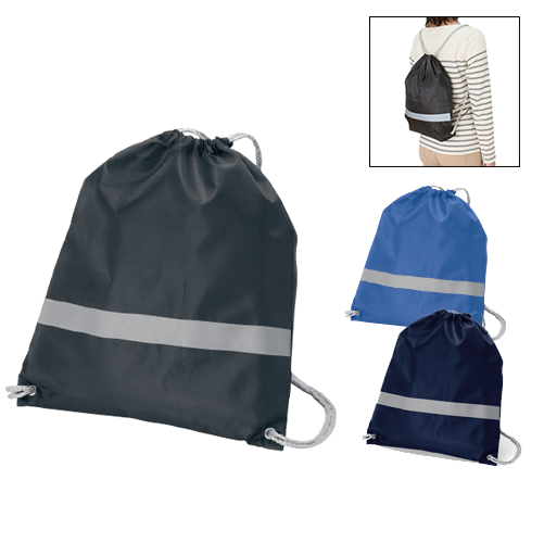 TR-0296リフレクター付巾着リュック