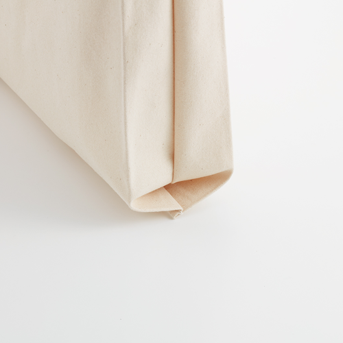 ライトキャンバスバッグ横マチ付　ナチュラル