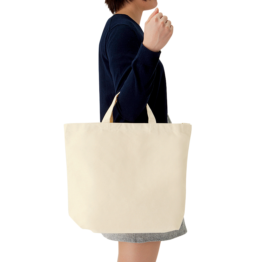 キャンバスＷスタイルバッグ　ナチュラル