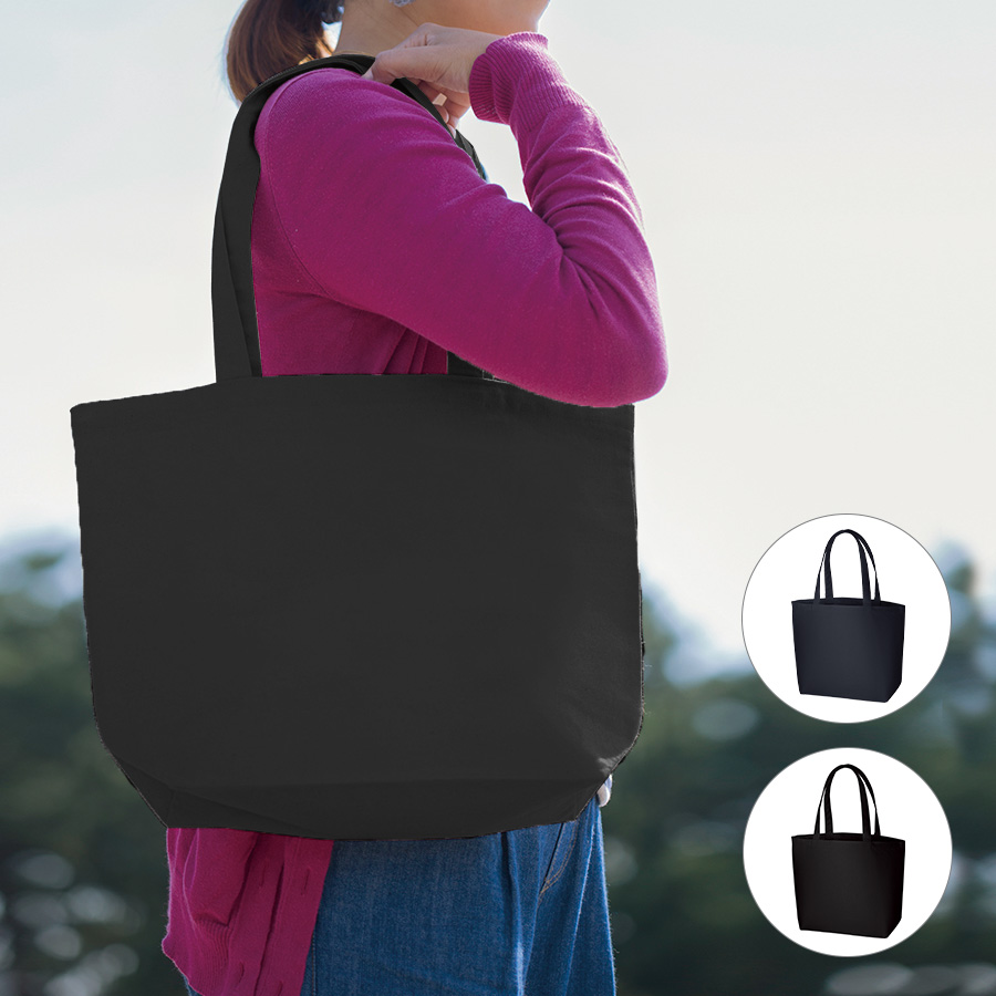 TR-0409キャンバスファームトート　ネイビー・ブラック