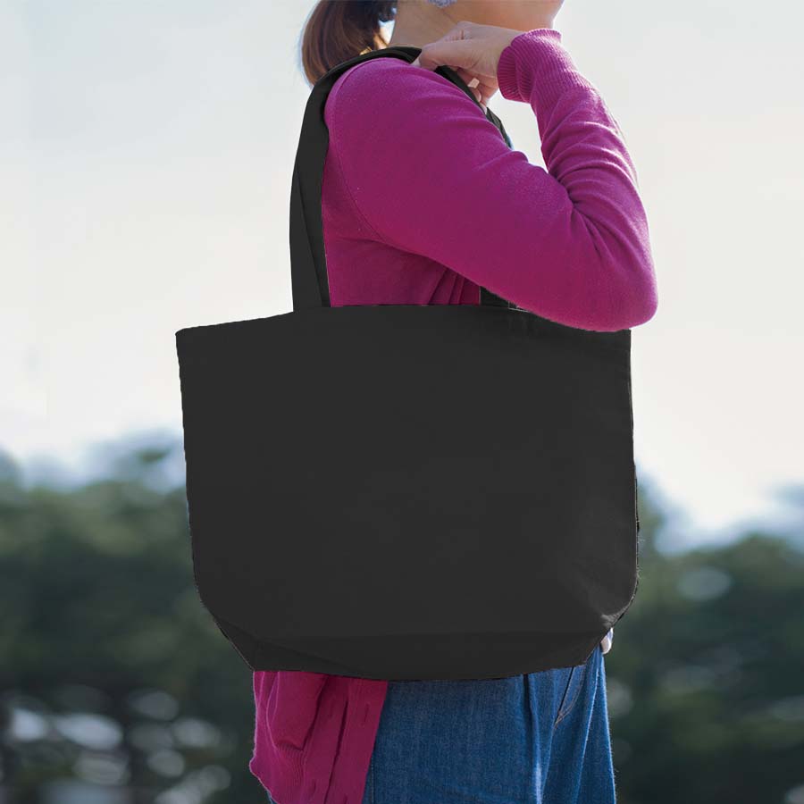 キャンバスファームトート　ネイビー・ブラック