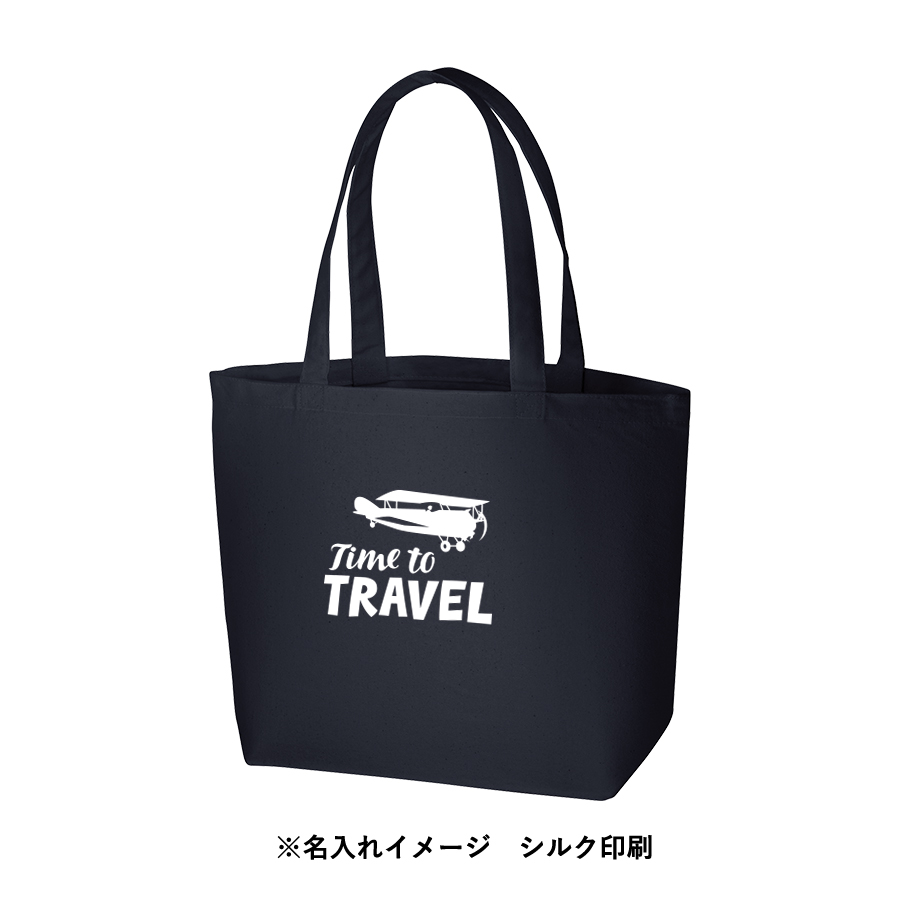 キャンバスファームトート　ネイビー・ブラック