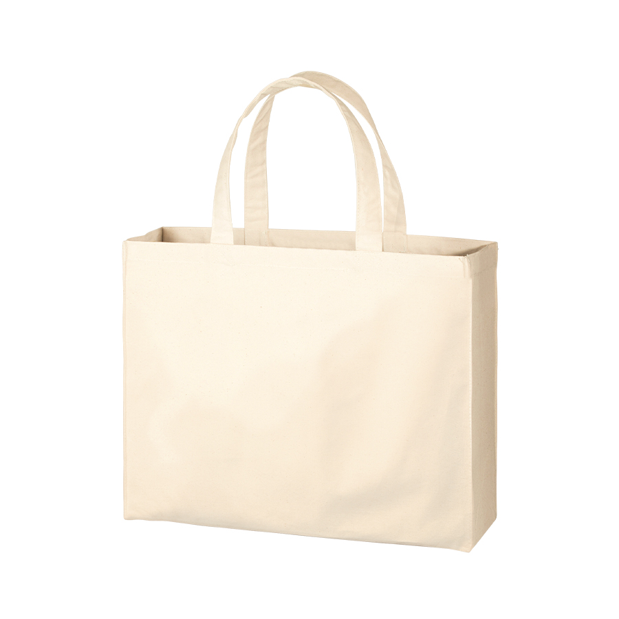 キャンバスカレッジトート（L）ワイド　ナチュラル