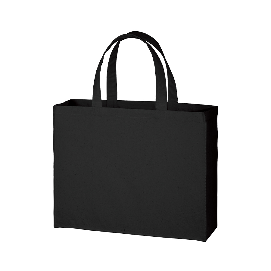 キャンバスカレッジトート（L）ワイド　ネイビー・ブラック